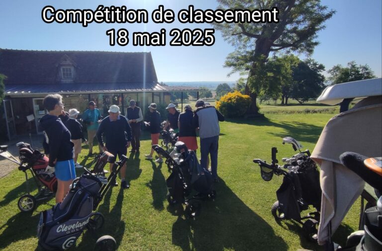 Compétition de classement 18 mai 2025